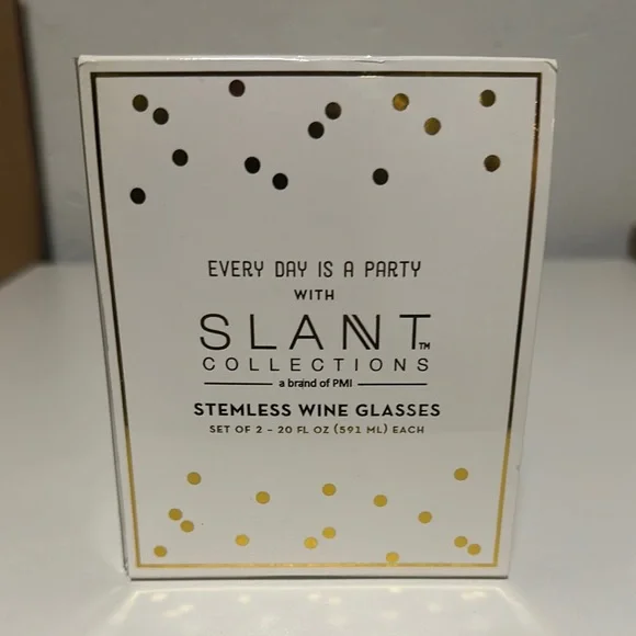 Mr. and Mrs. Gold Stemless Wind Glass Set - Picture 3 of 5